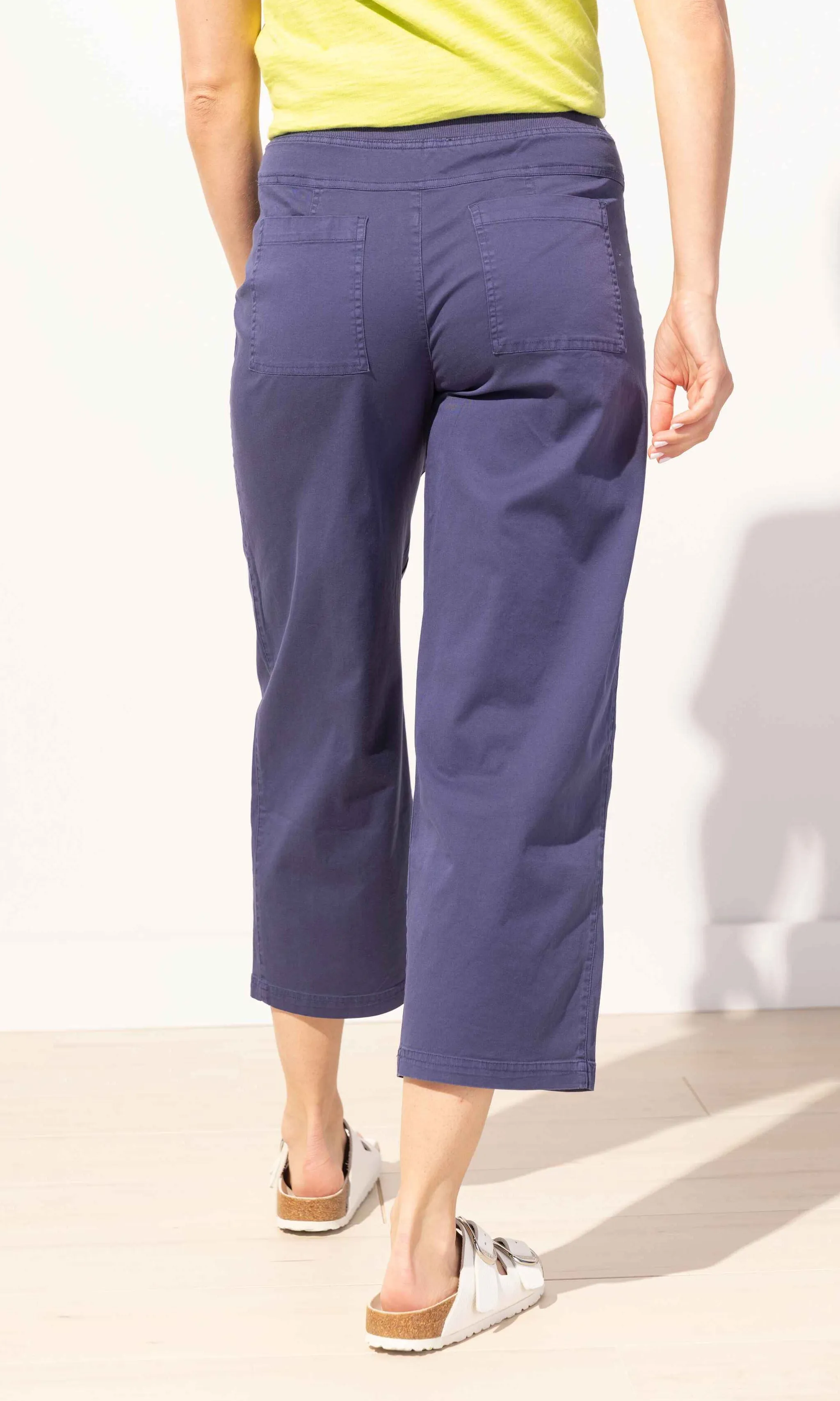 Cotton Pull On Cropped Pant sold by Revolution Boutique product image thumbnail 3