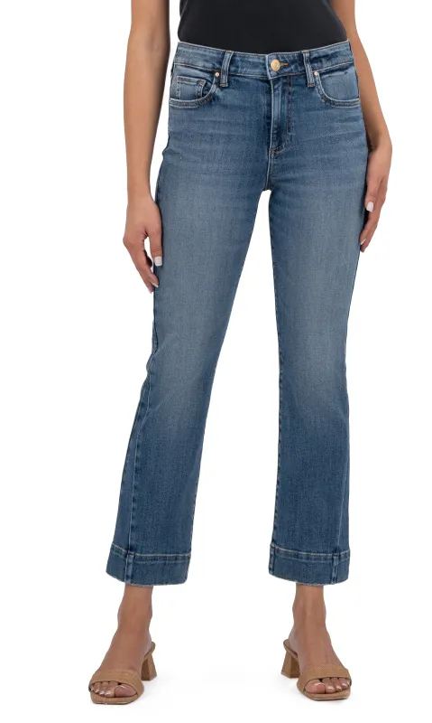 Cuffed Hem Crop Denim sold by Revolution Boutique