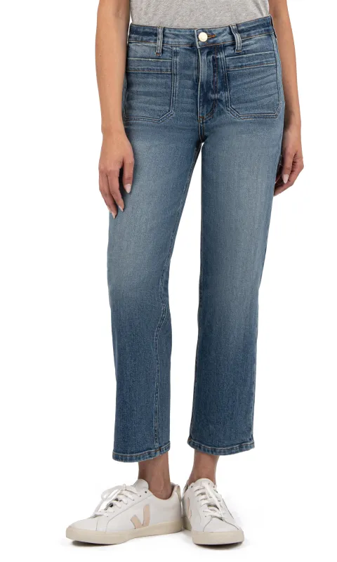 Hi Rise Straight Leg Denim sold by Revolution Boutique