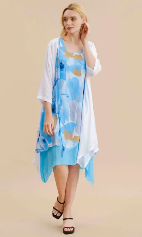 Watercolor A-Line Dress sold by Revolution Boutique
