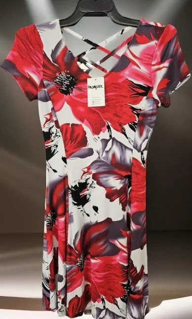 Crisscross Back Fit & Flare Dress sold by Revolution Boutique product image thumbnail 3