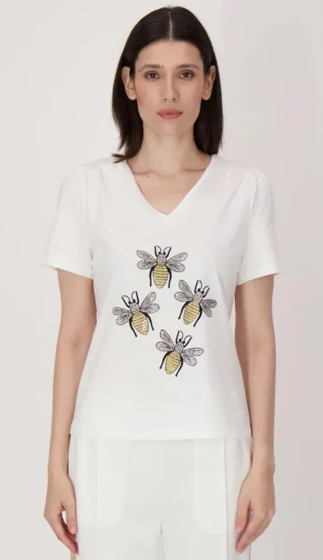 Rhinestone Bee Tee sold by Revolution Boutique