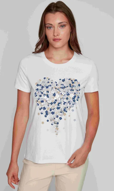 Foil Heart Tee sold by Revolution Boutique