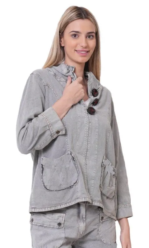 Cotton Utility Jacket sold by Revolution Boutique