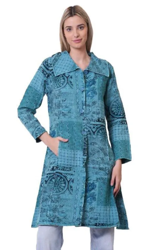 Cotton Reversible A-Line Jacket sold by Revolution Boutique