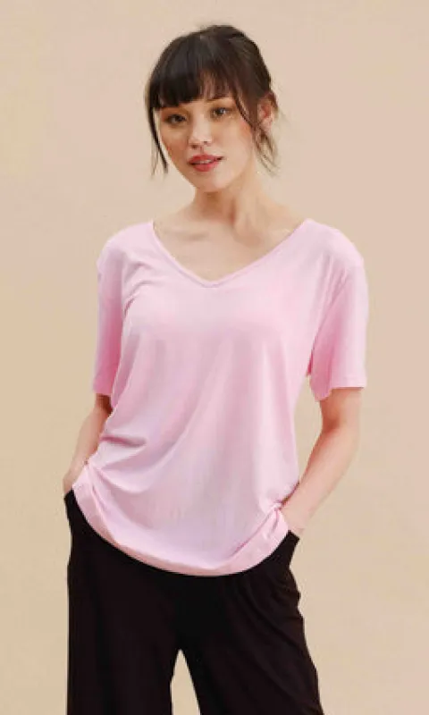 Bamboo V-Neck Top sold by Revolution Boutique