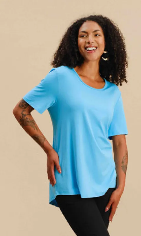 Bamboo Drape Top sold by Revolution Boutique