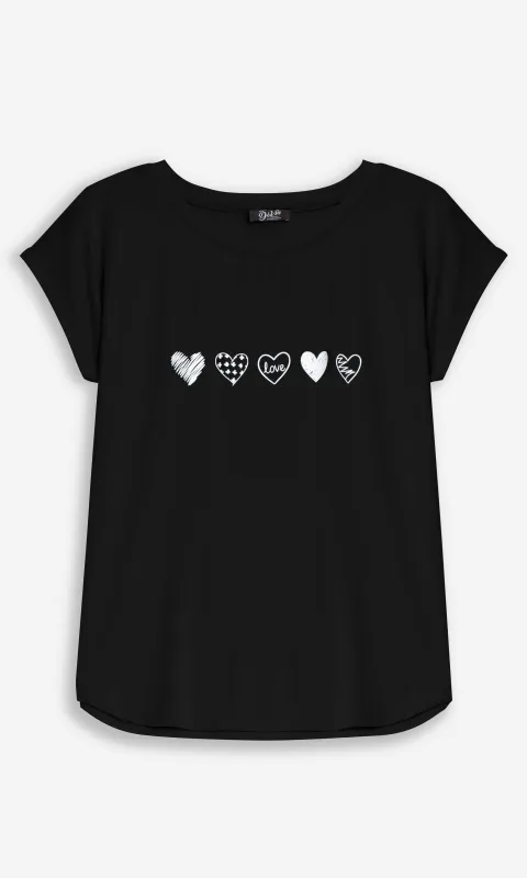 Cap Sleeve Love Tee sold by Revolution Boutique