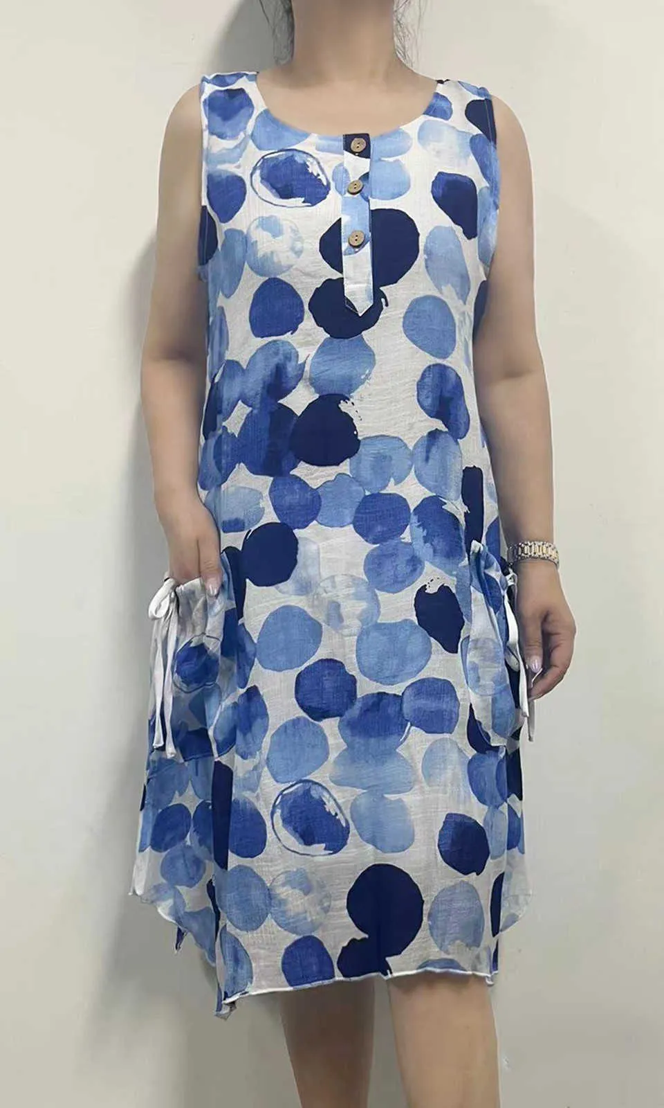 Tie Patch Pocket Dress sold by Revolution Boutique product image thumbnail 2