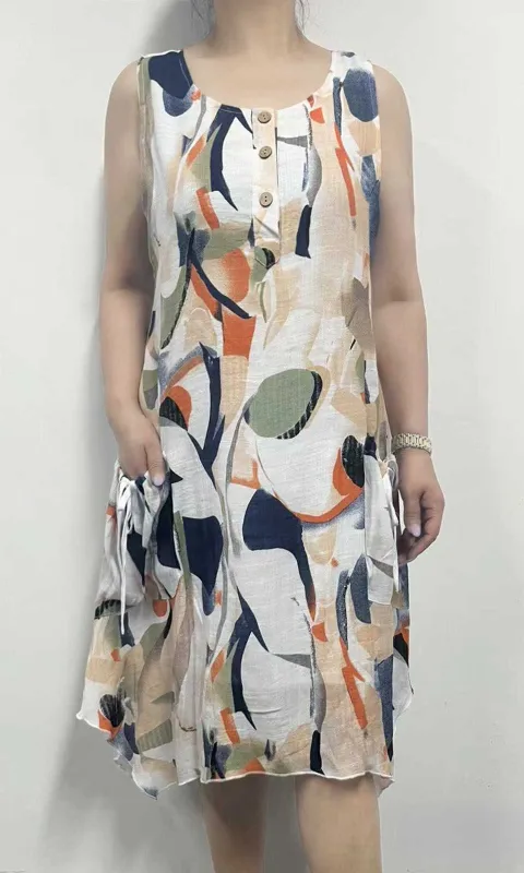 Tie Patch Pocket Dress sold by Revolution Boutique