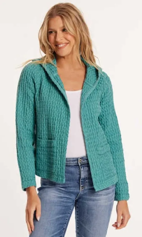 Cotton Waffle Open Face Jacket sold by Revolution Boutique