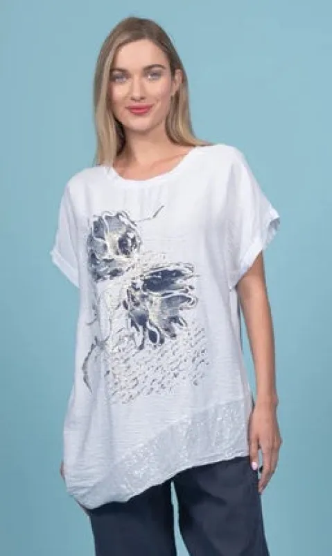 Asymmetrical Hem Top sold by Revolution Boutique