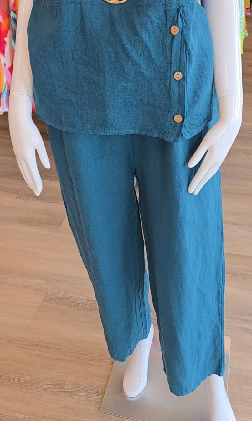 Linen Drawstring Pant sold by Revolution Boutique