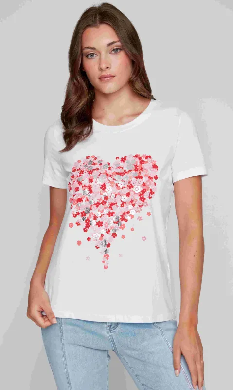 Heart Shaped Motif Tee sold by Revolution Boutique
