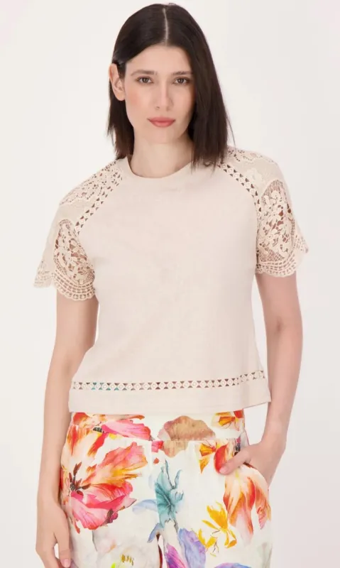 Crochet Detail Top sold by Revolution Boutique