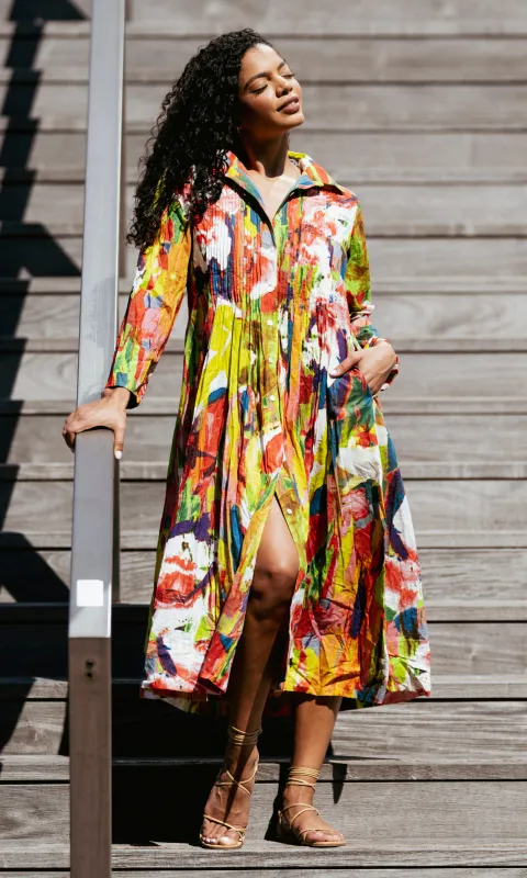 Button-Front Shirt Dress sold by Revolution Boutique