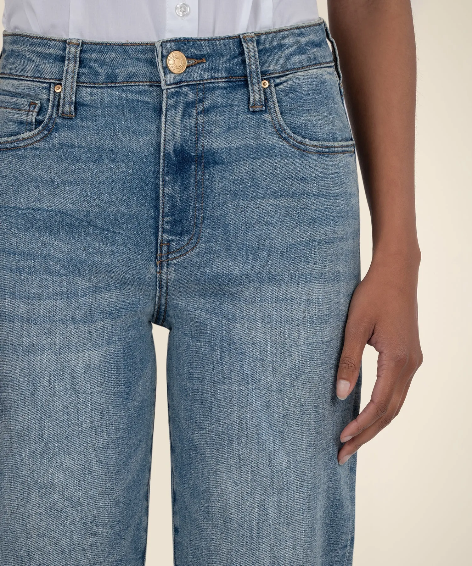 Cuffed Hem Cropped Denim sold by Revolution Boutique product image thumbnail 4