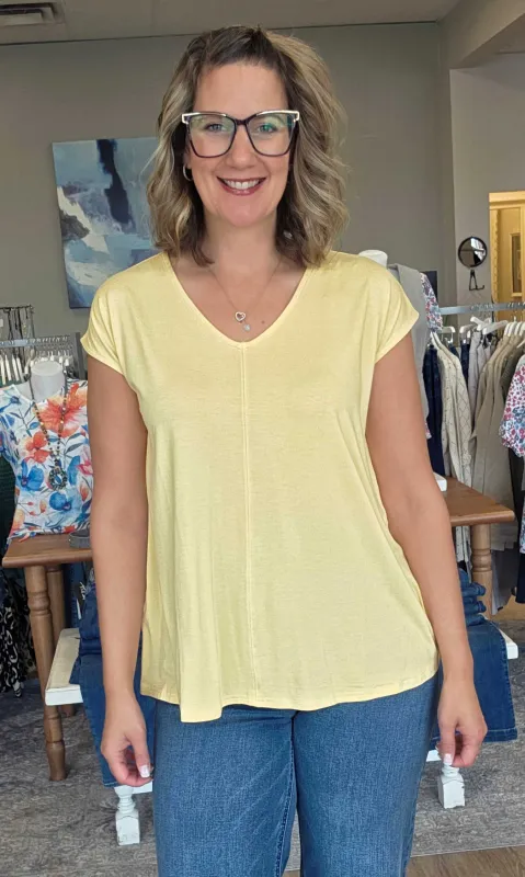 Hi-Lo Cap Sleeve Top sold by Revolution Boutique