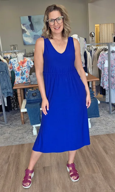 Sleeveless Midi Dress sold by Revolution Boutique