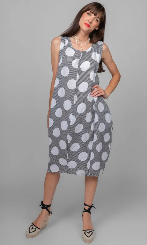 Linen Balloon Hem Dress sold by Revolution Boutique