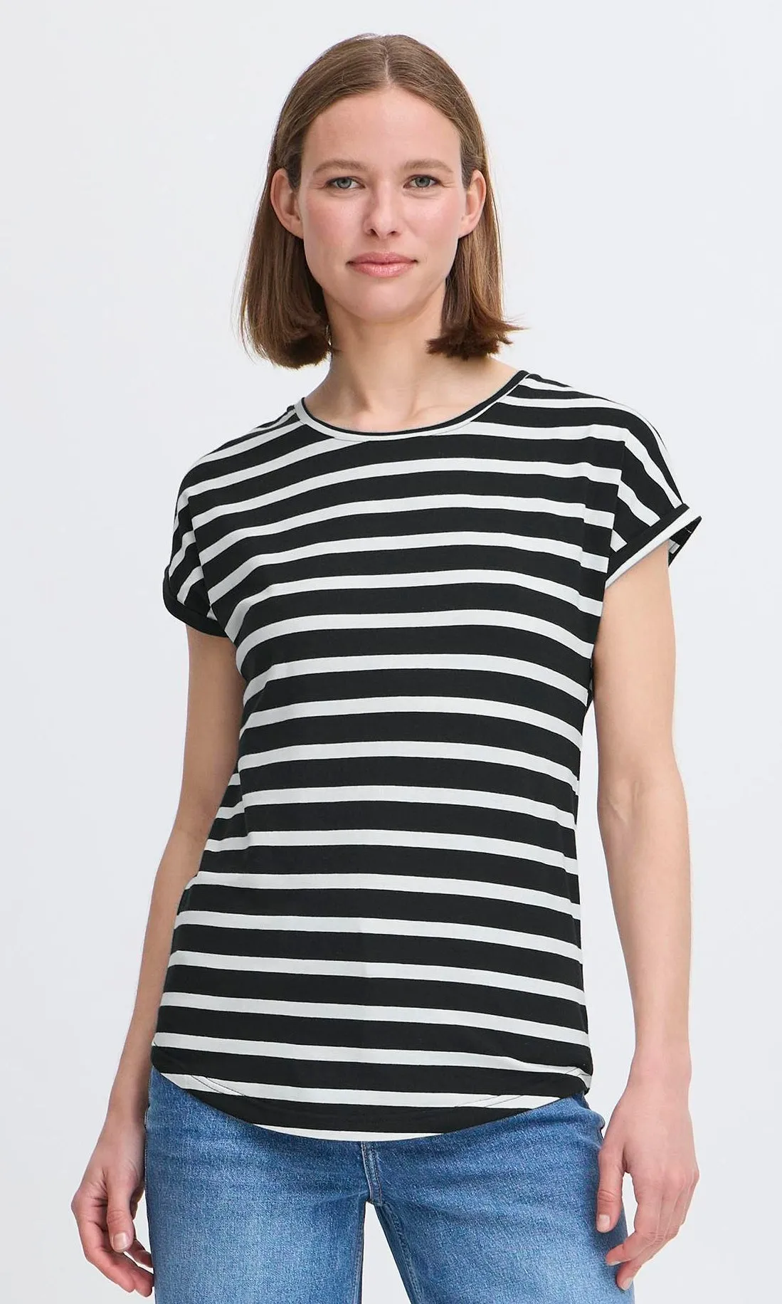 Rolled Cuff Organic Tee sold by Revolution Boutique