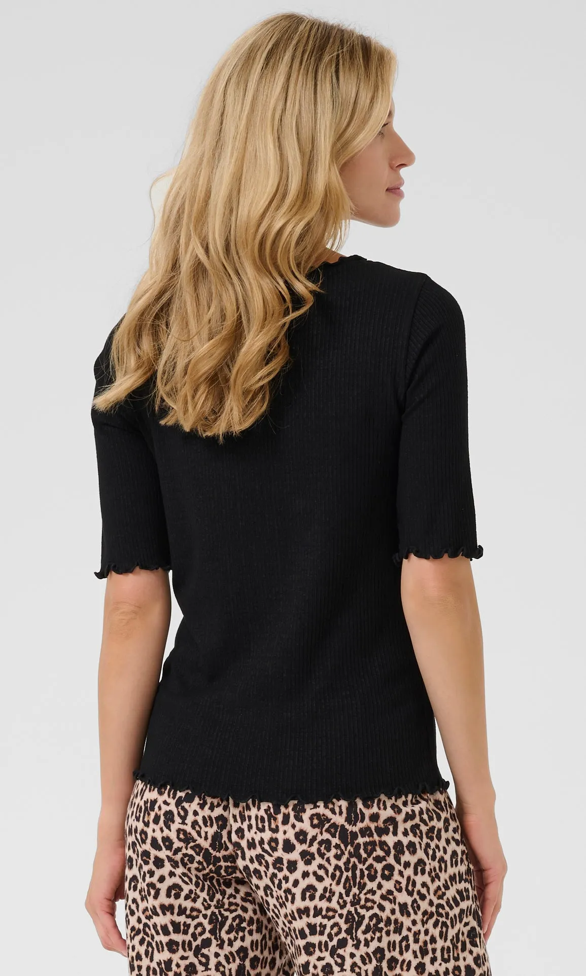 Lettuce Edge Ribbed Top sold by Revolution Boutique product image thumbnail 2