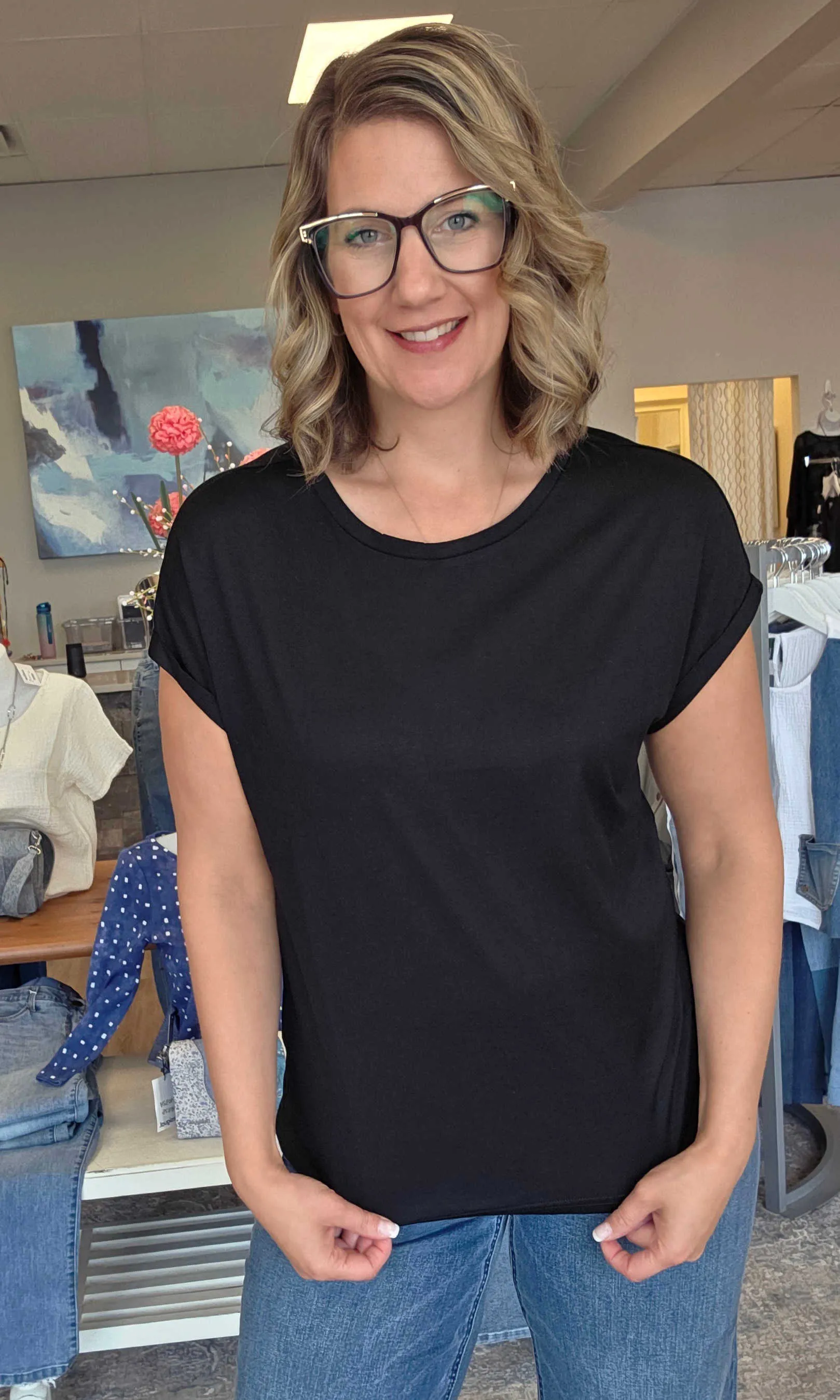 Silky Knit Tee sold by Revolution Boutique