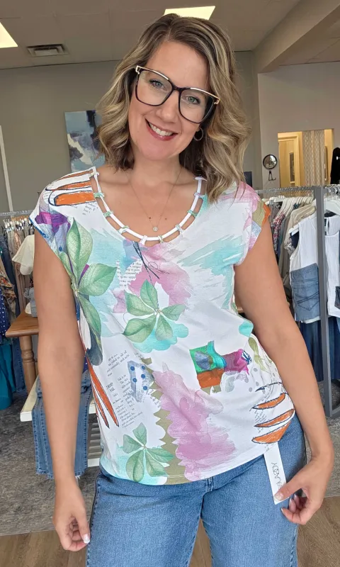 Neckline Detail Top sold by Revolution Boutique