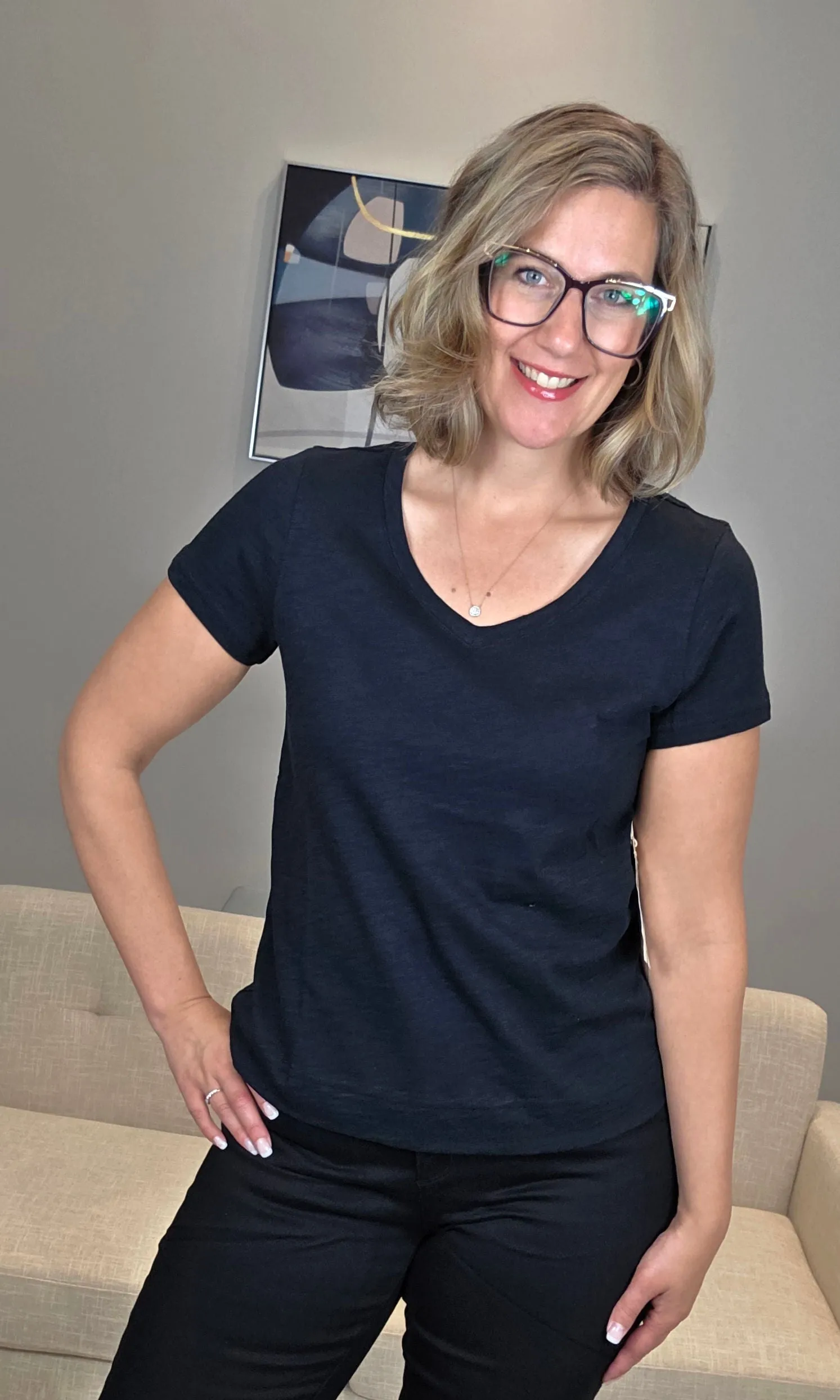 Slub V-neck Tee sold by Revolution Boutique