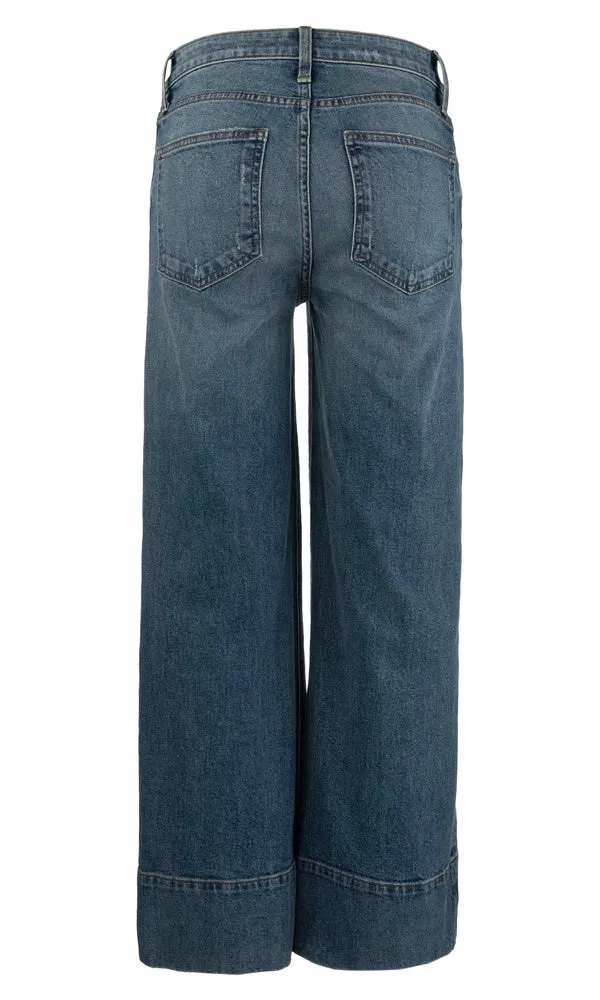 Pintuck Wide Leg Denim sold by Revolution Boutique product image thumbnail 2