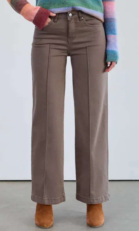 Wide Leg Pintuck Denim sold by Revolution Boutique