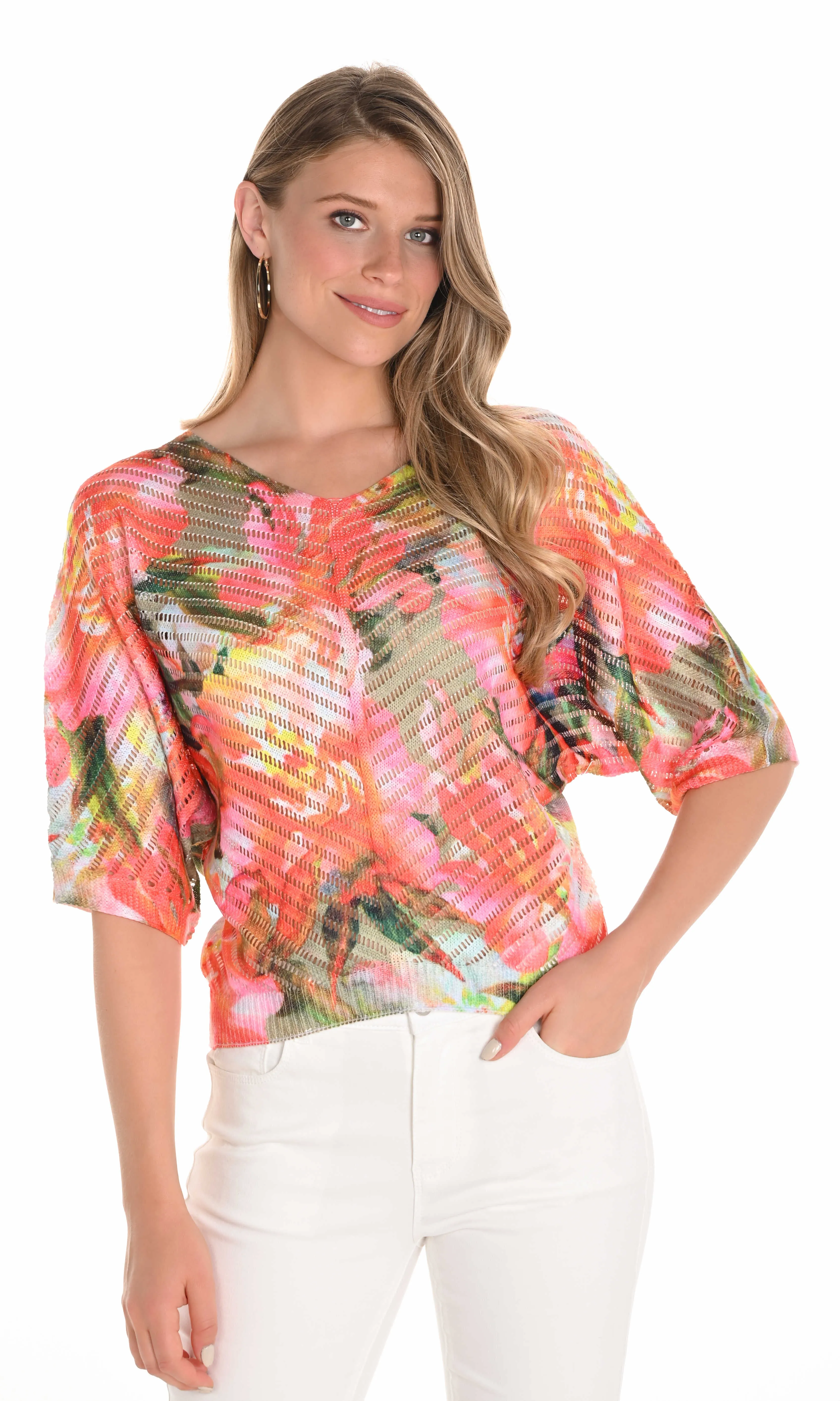 Floral Dolman Top sold by Revolution Boutique