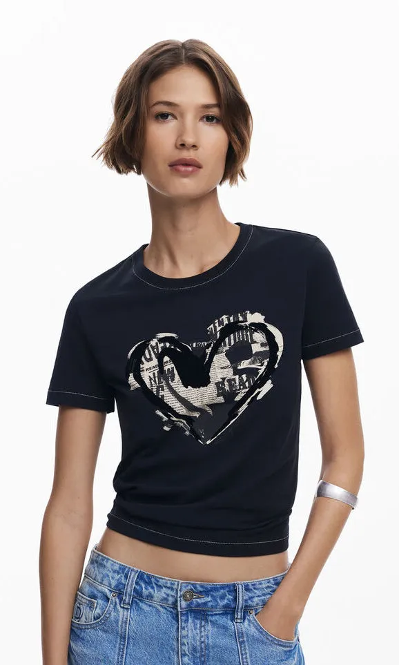 Desigual Love Tee sold by Revolution Boutique