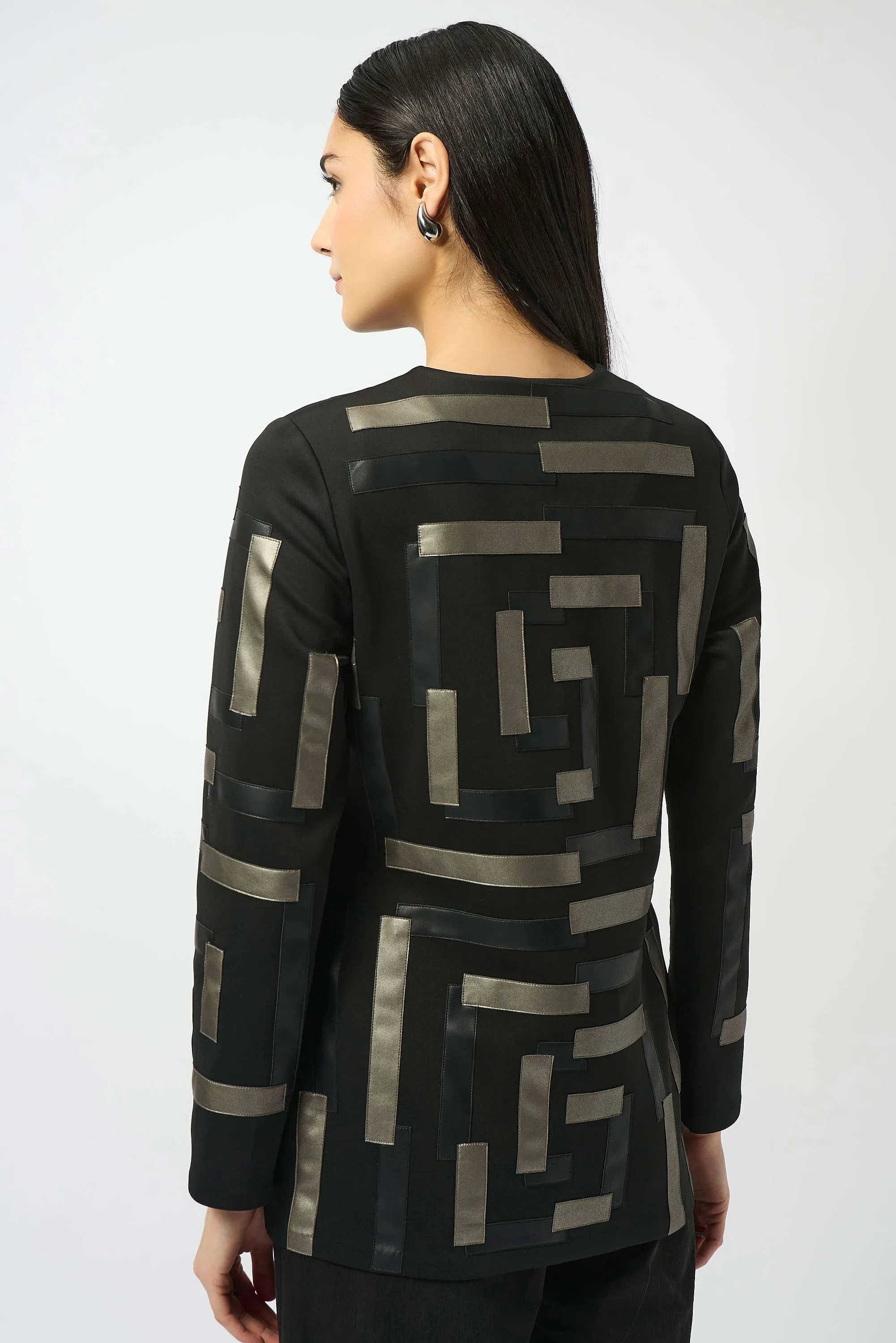 Ribkoff Faux Leather Patch Jacket sold by Revolution Boutique product image thumbnail 2