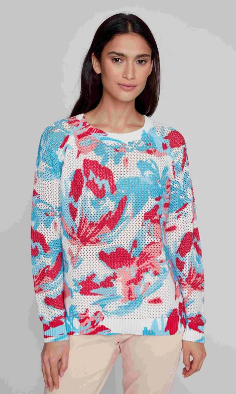 Crochet Knit Sweater sold by Revolution Boutique