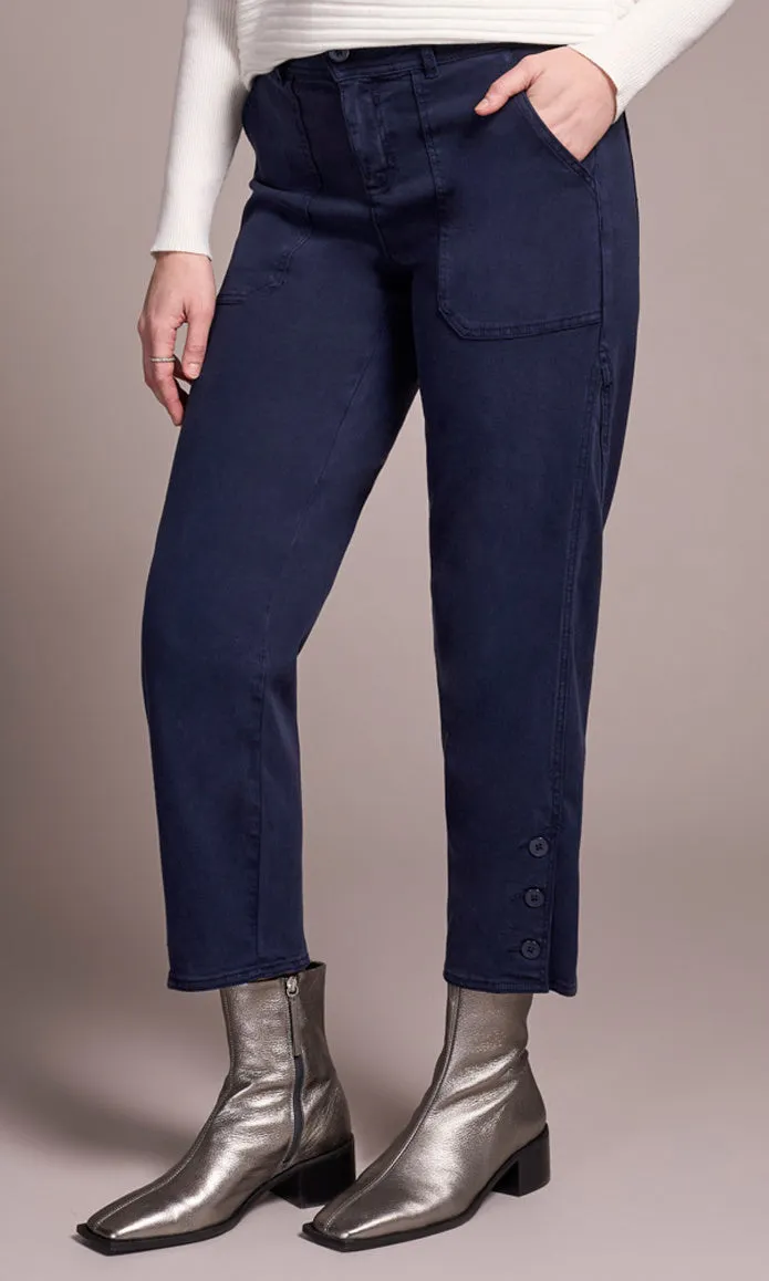 Fly Front Ankle Pant With Button Detail sold by Revolution Boutique product image thumbnail 3