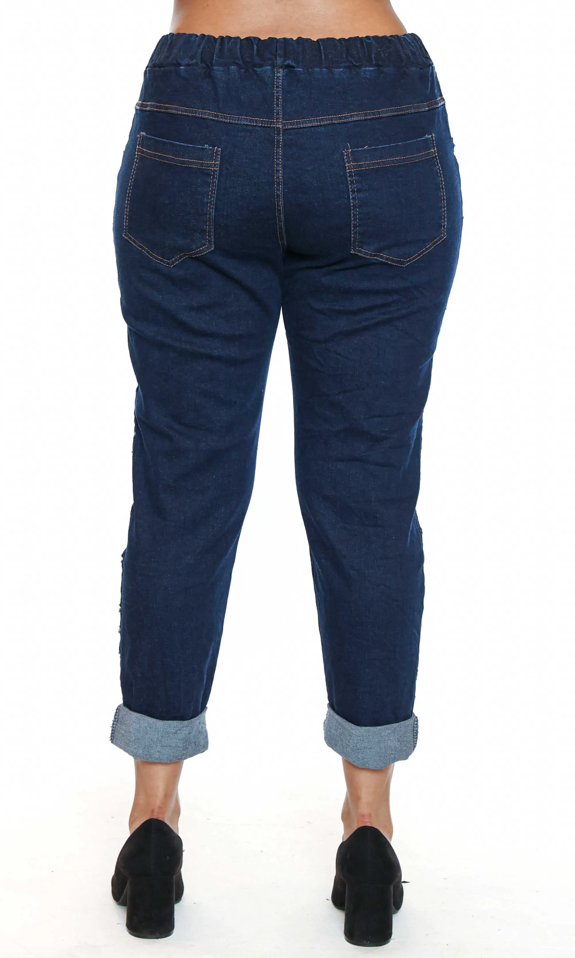 Distressed Denim-Look Pant sold by Revolution Boutique product image thumbnail 2