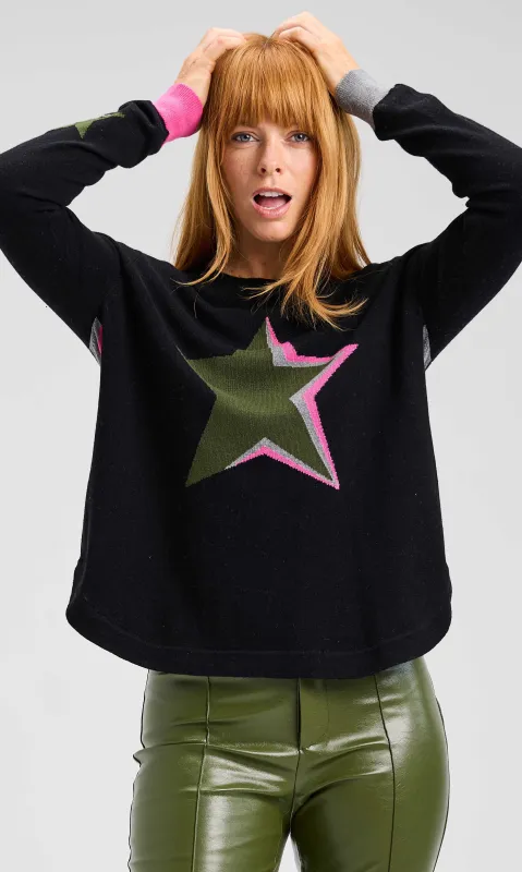 Cashmere Stars And Stripes Sweater sold by Revolution Boutique