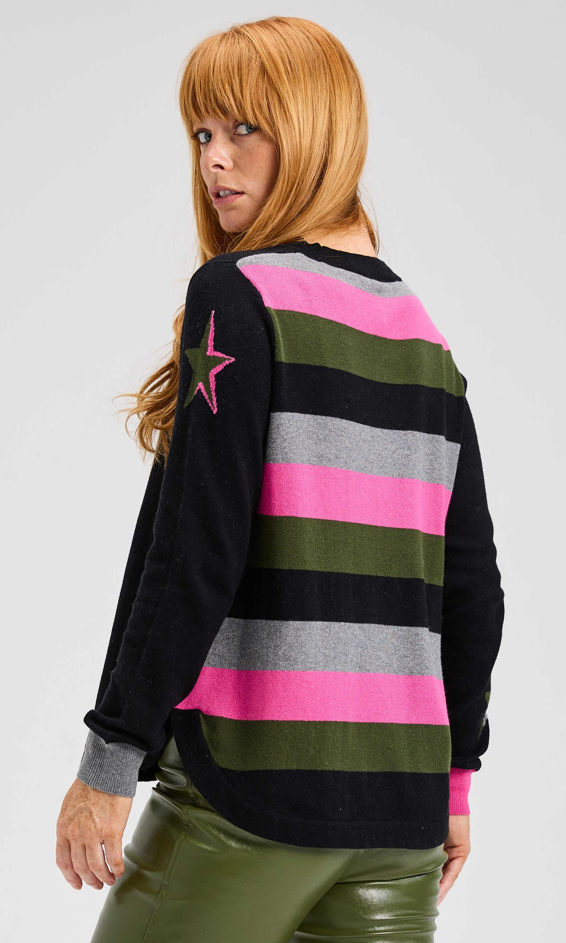 Cashmere Stars And Stripes Sweater sold by Revolution Boutique product image thumbnail 2