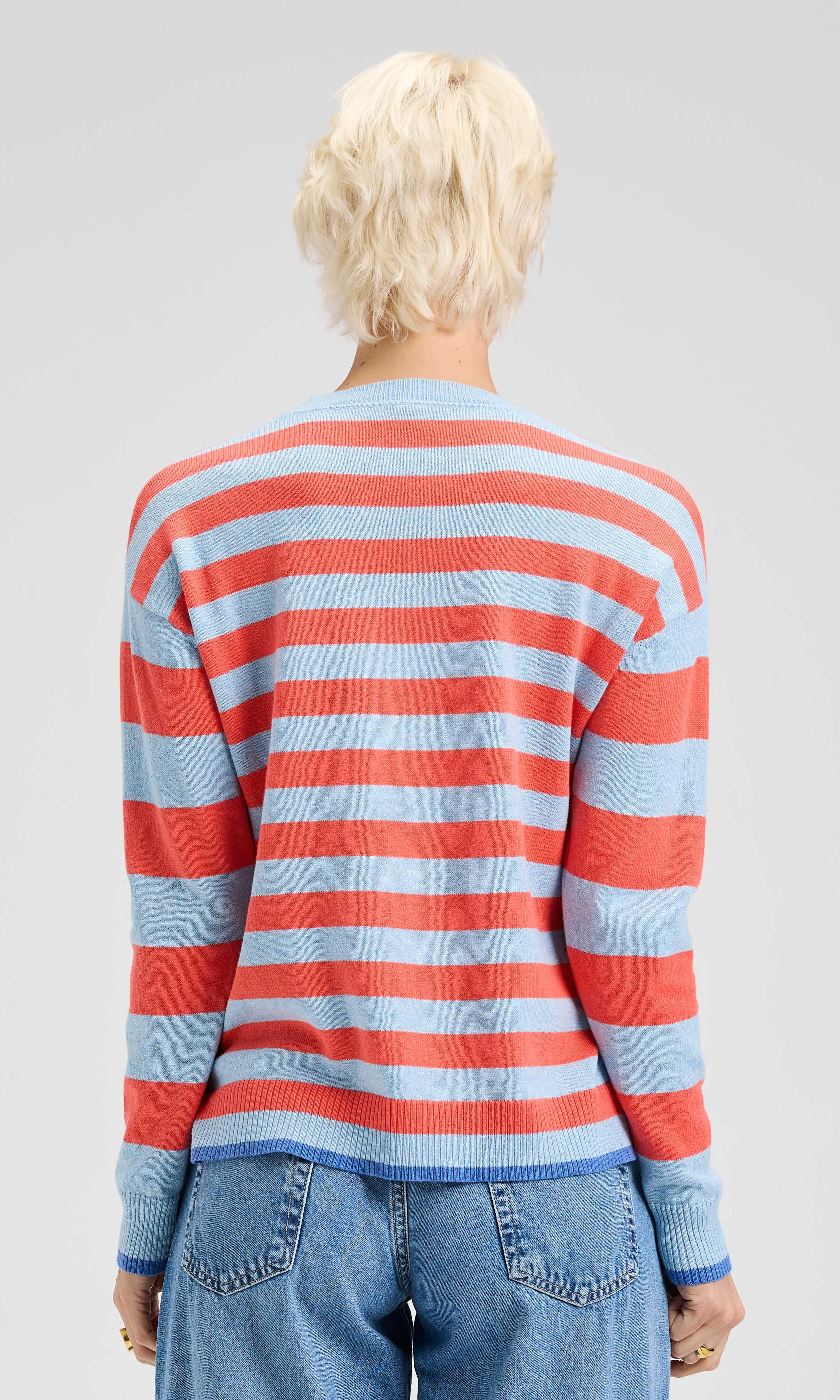 Striped Cashmere Crew Neck sold by Revolution Boutique product image thumbnail 2