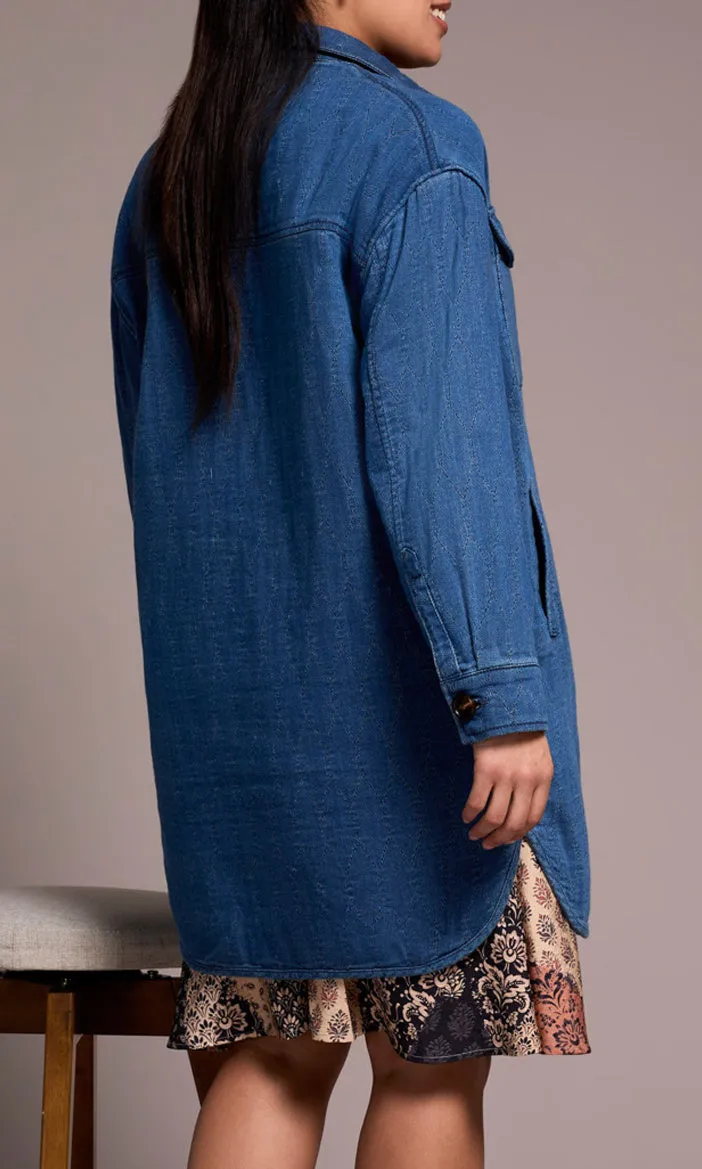 Quilted Button Down Shacket sold by Revolution Boutique product image thumbnail 2