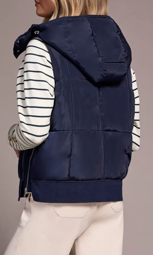 Quilted Vest With Side Zippers sold by Revolution Boutique product image thumbnail 2