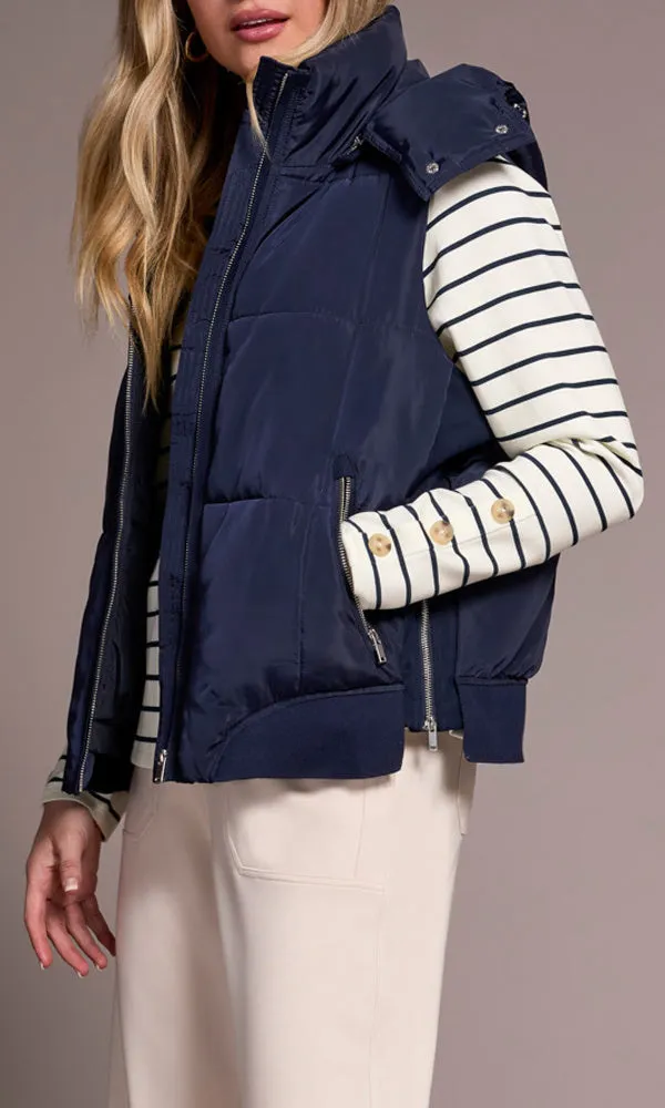 Quilted Vest With Side Zippers sold by Revolution Boutique product image thumbnail 4