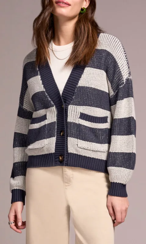 Button Up Striped Cardigan sold by Revolution Boutique