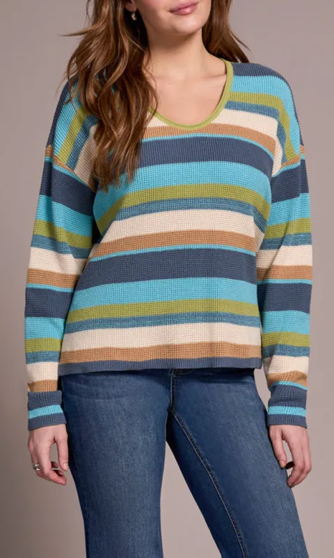 Cotton U-Neck Waffle Sweater sold by Revolution Boutique