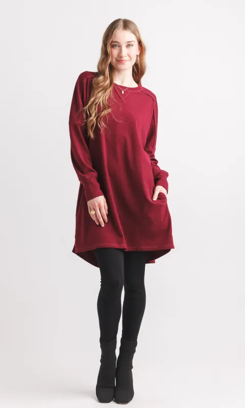 Exposed Stitch Side Slit Dress sold by Revolution Boutique