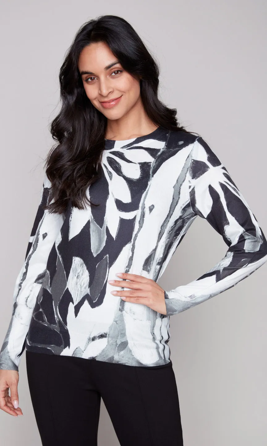 Abstract Monochromatic Sweater sold by Revolution Boutique