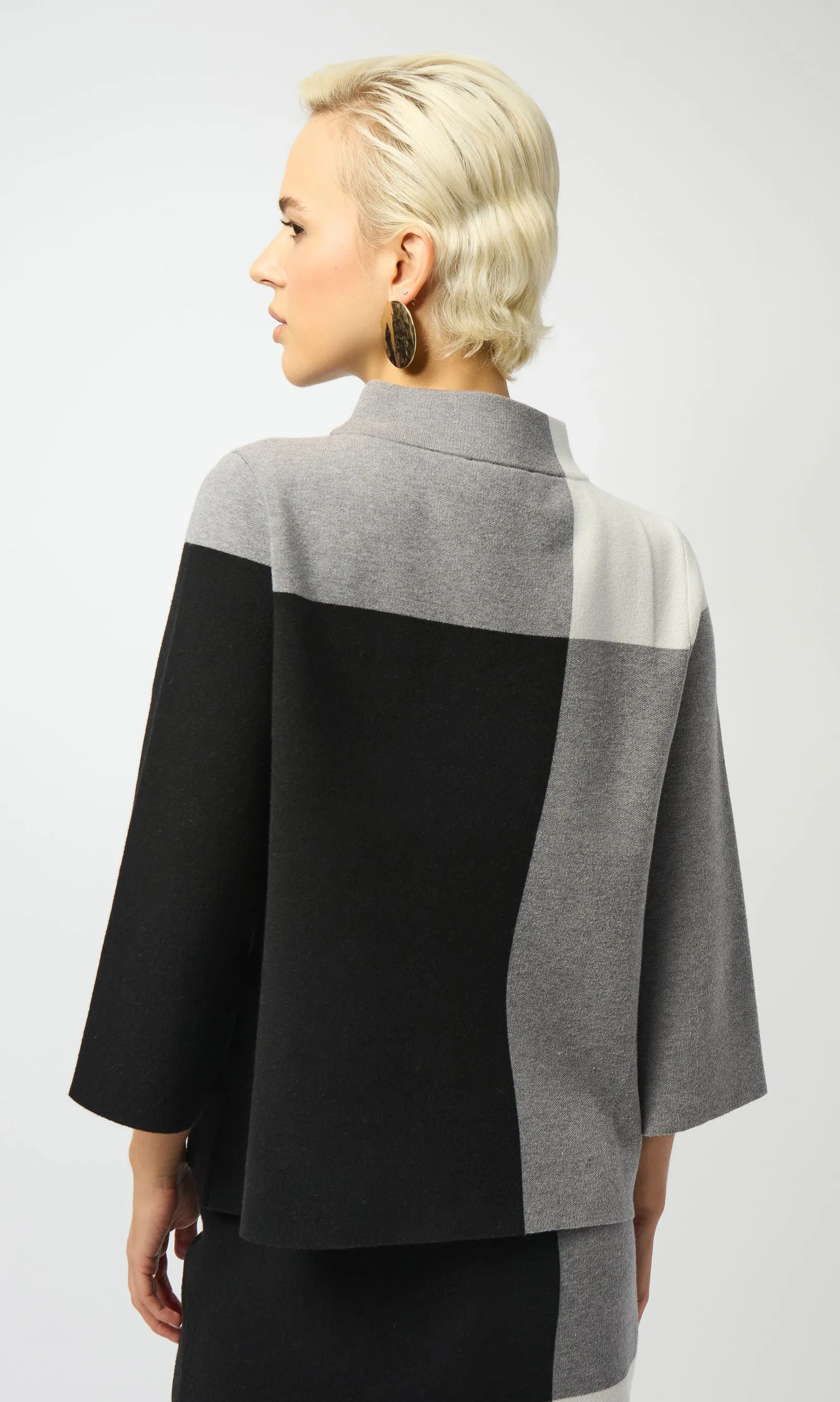 Ribkoff Mock Neck Color Block Sweater sold by Revolution Boutique product image thumbnail 2