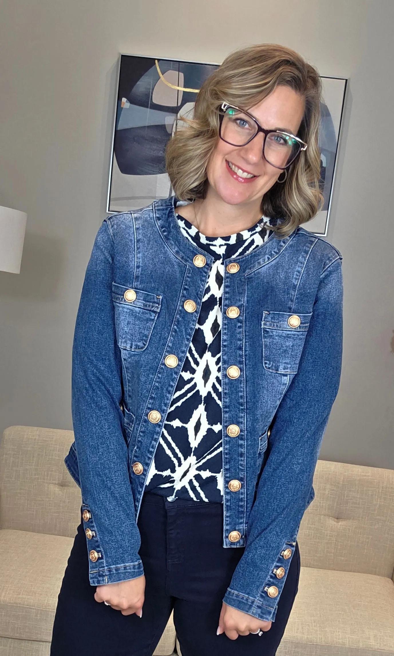 Patch Pocket Denim Jacket sold by Revolution Boutique