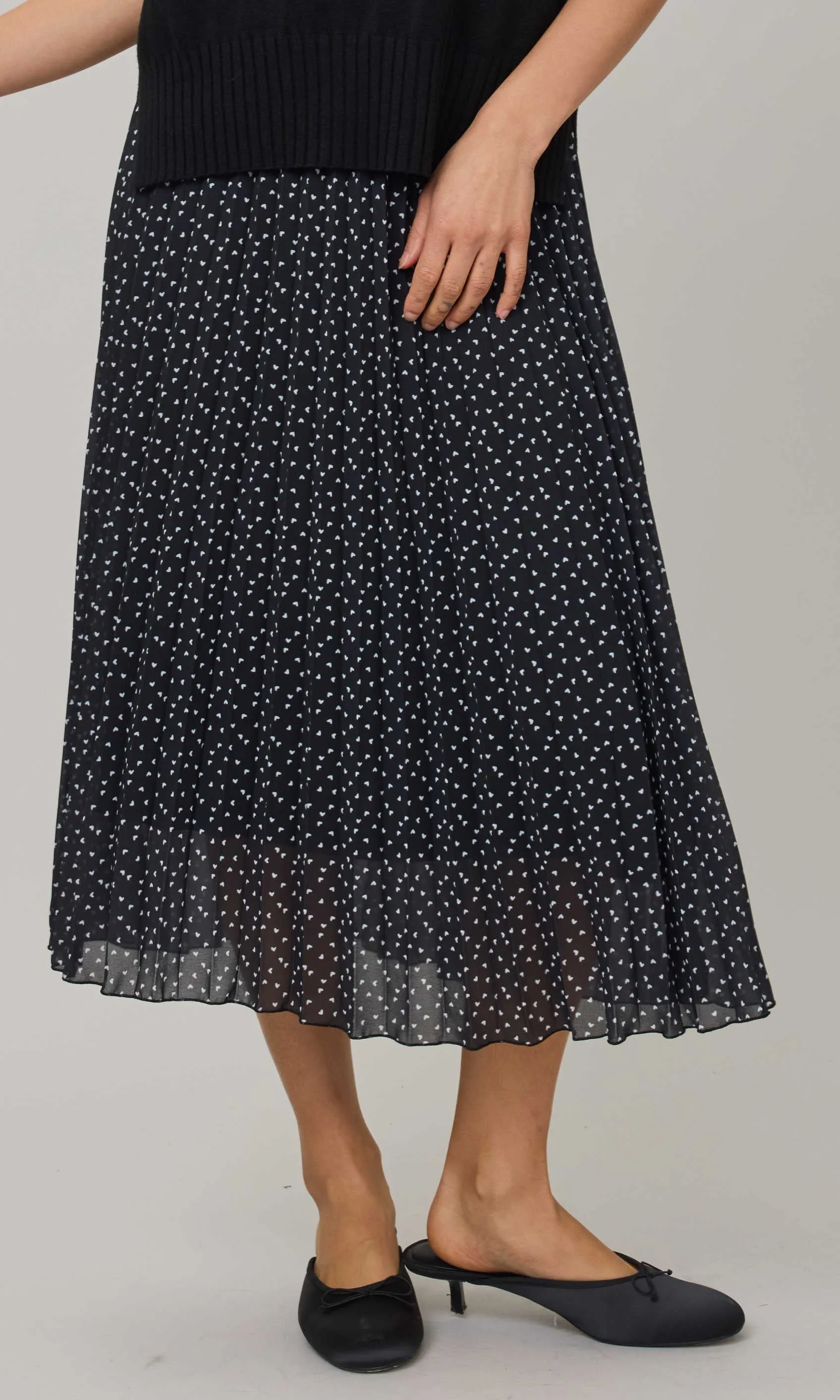 Pleated Georgette Skirt sold by Revolution Boutique